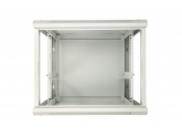 455373 Extralink Szafka wisząca rack 12U 600x600 szara metalowe drzwi 