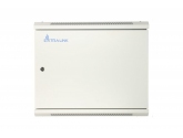 455374 Extralink Szafka wisząca rack 12U 600x600 szara metalowe drzwi 