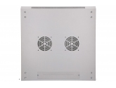 455378 Extralink Szafka wisząca rack 12U 600x600 szara metalowe drzwi 