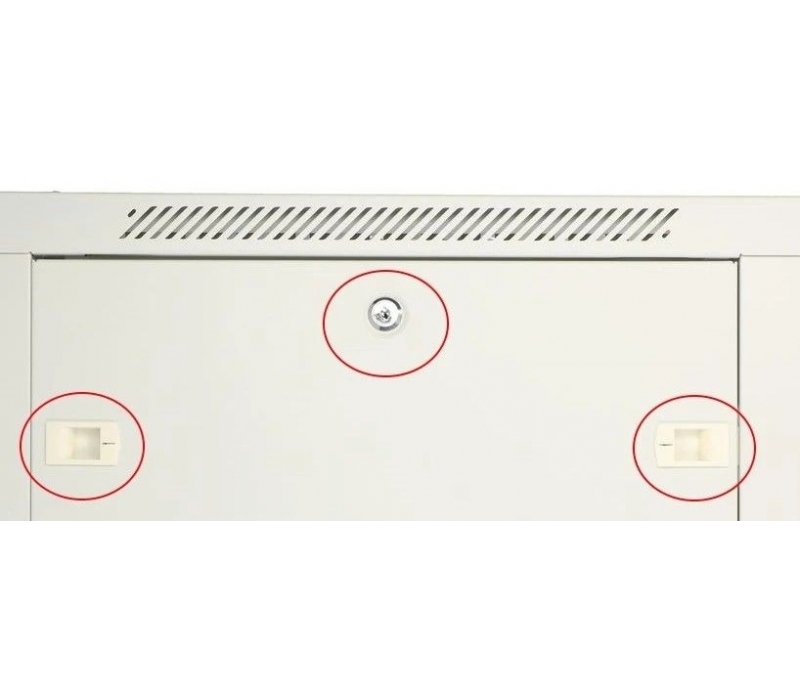455380 Extralink Szafka wisząca rack 12U 600x600 szara metalowe drzwi 
