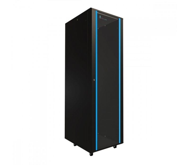 455383 Extralink Szafa rack 42U 600x800mm czarna stojąca