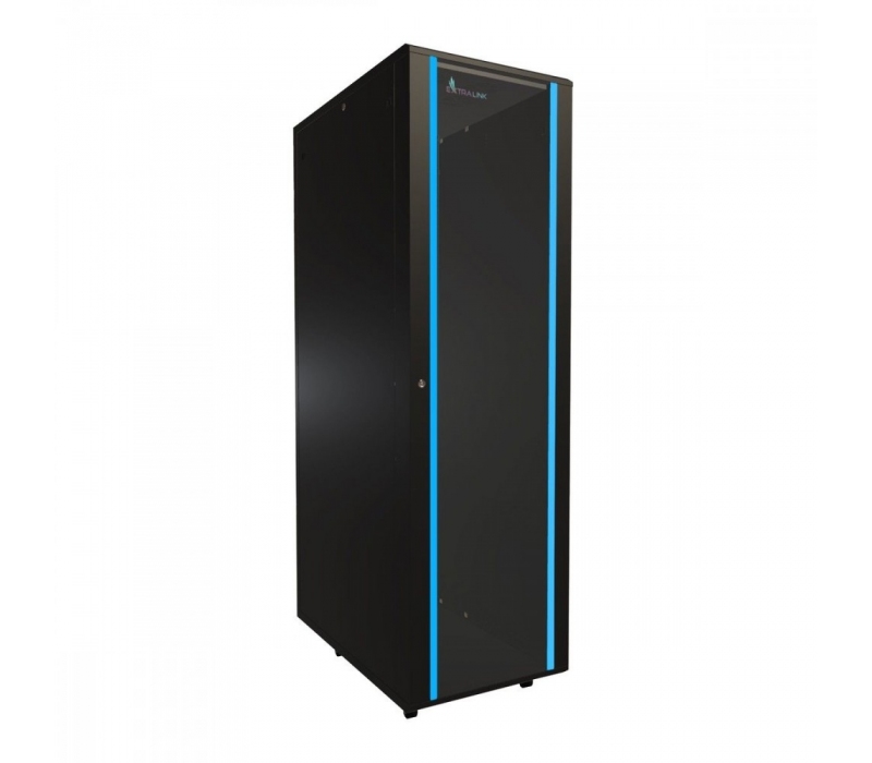 455395 Extralink Szafa rack 42U 600x1000mm stojąca czarna