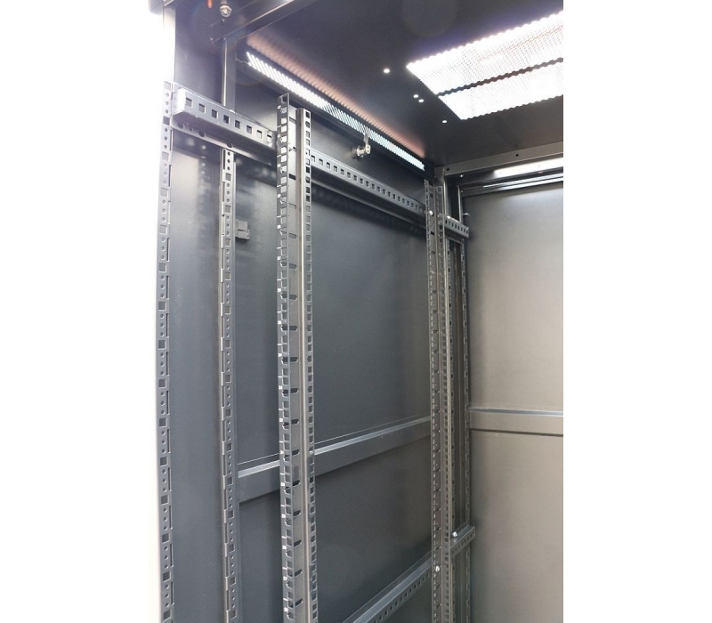 455398 Extralink Szafa rack 42U 600x1000mm stojąca czarna