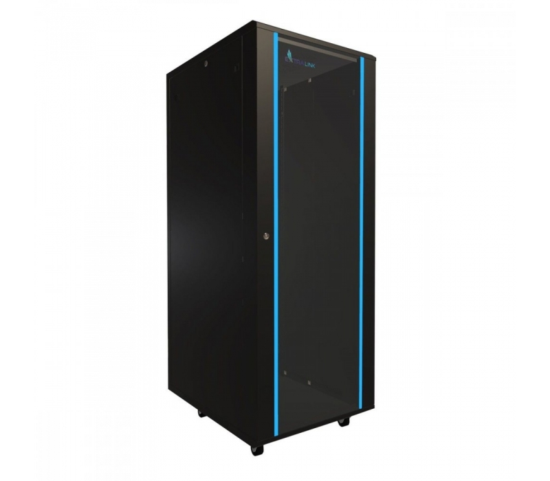 455435 Extralink Szafa rack 32U 600x800mm czarna stojąca