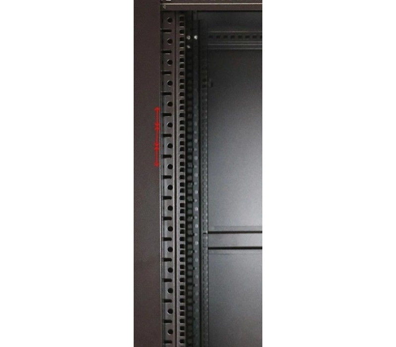455446 Extralink Szafa rack 32U 600x800mm czarna stojąca