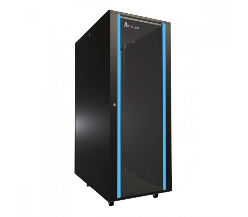 455449 Extralink Szafa rack 32U 600x1000mm czarna stojąca