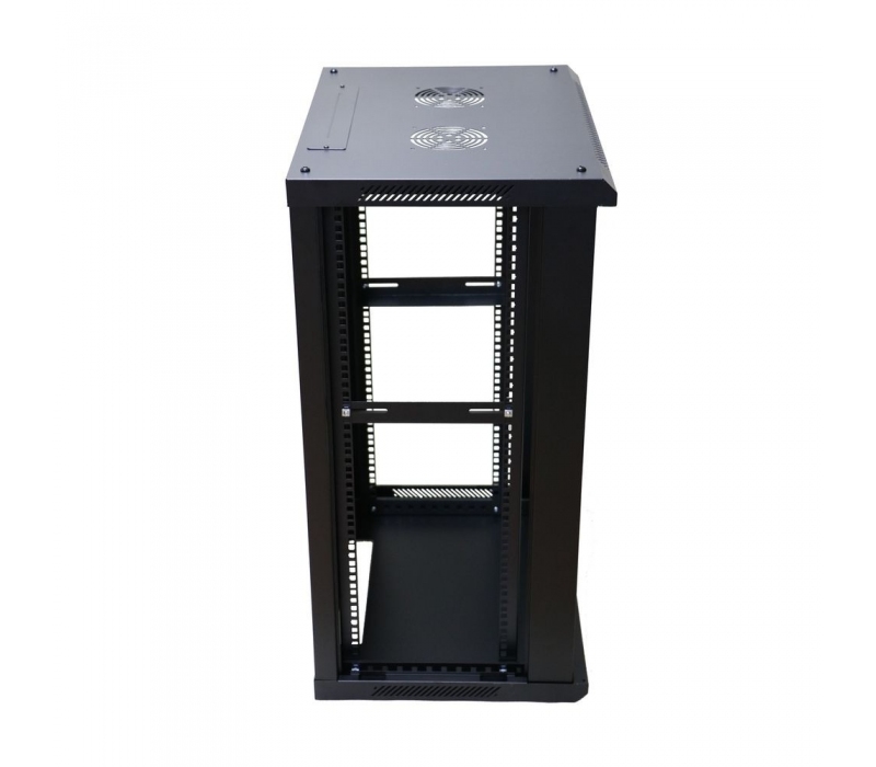 455491 Extralink Szafa rack 18U 600x450mm czarna wisząca 