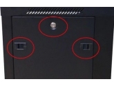 455494 Extralink Szafa rack 18U 600x450mm czarna wisząca 