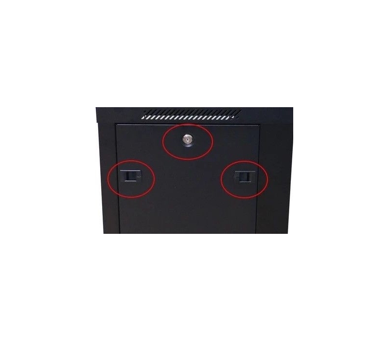 455494 Extralink Szafa rack 18U 600x450mm czarna wisząca 