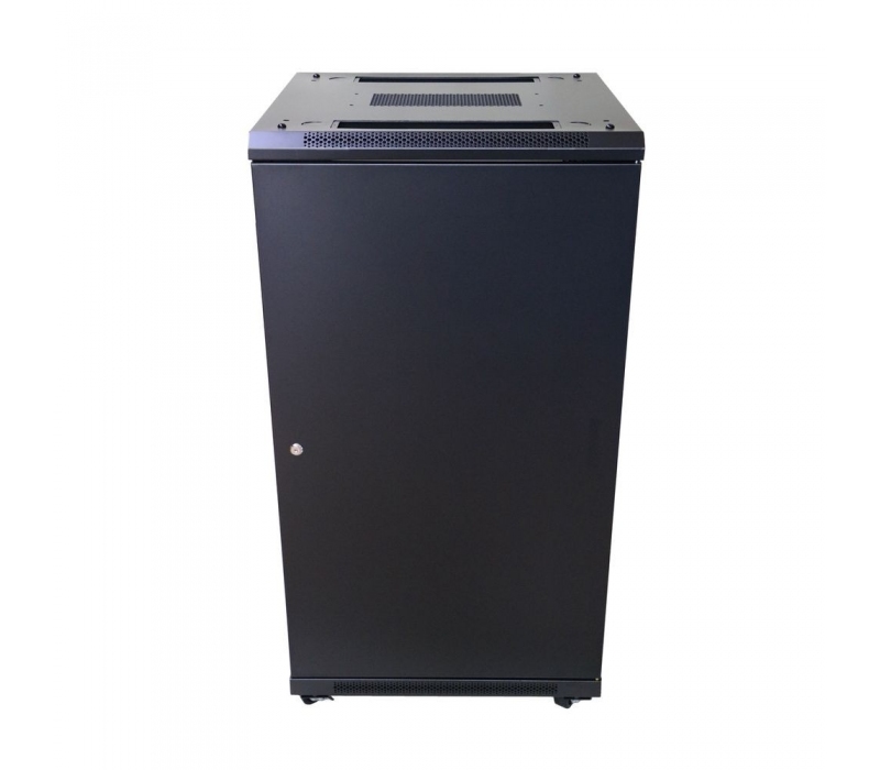 455513 Extralink Szafa rack 22U 600x600mm czarna stojąca 