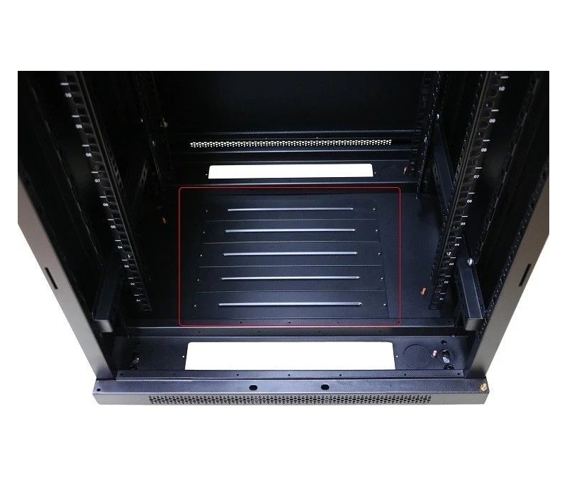 455518 Extralink Szafa rack 22U 600x600mm czarna stojąca 
