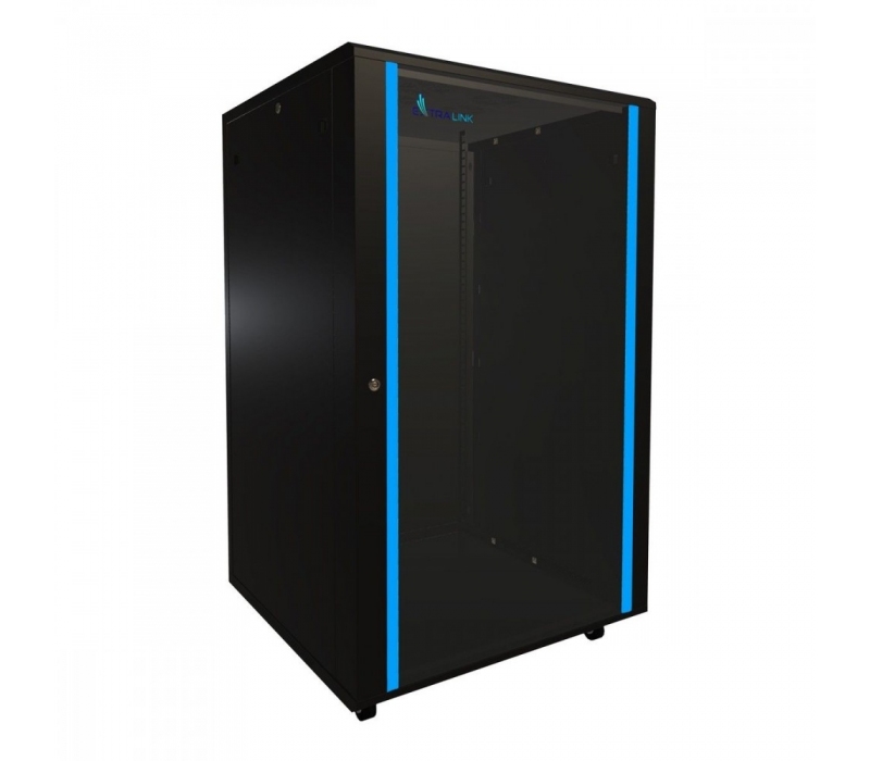 455547 Extralink Szafa rack 27U 800x800mm czarna stojąca 