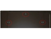 455558 Extralink Szafa rack 27U 800x800mm czarna stojąca 