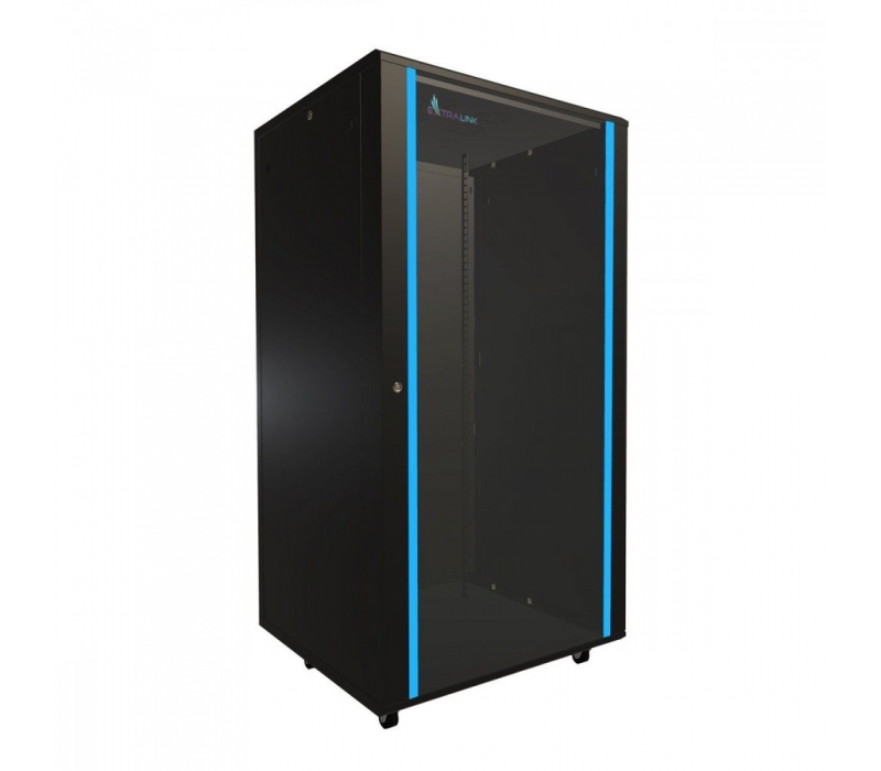 455560 Extralink Szafa rack 32U 800x800mm czarna stojąca 