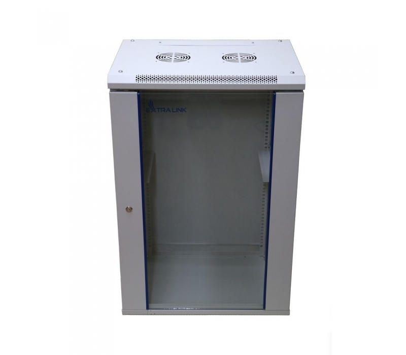 455638 Extralink Szafa rack 18U 600x600mm szara wisząca 