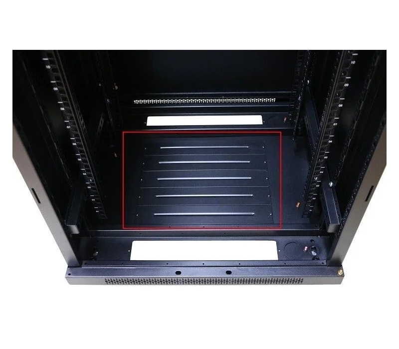 455709 Extralink Szafa rack 27U 600x600 czarna stojąca