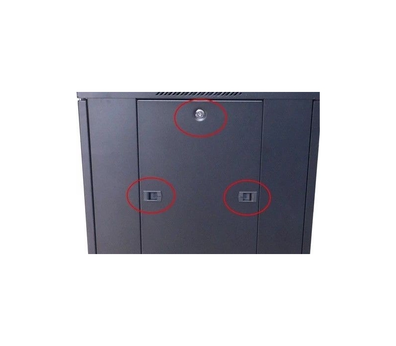 455710 Extralink Szafa rack 27U 600x600 czarna stojąca