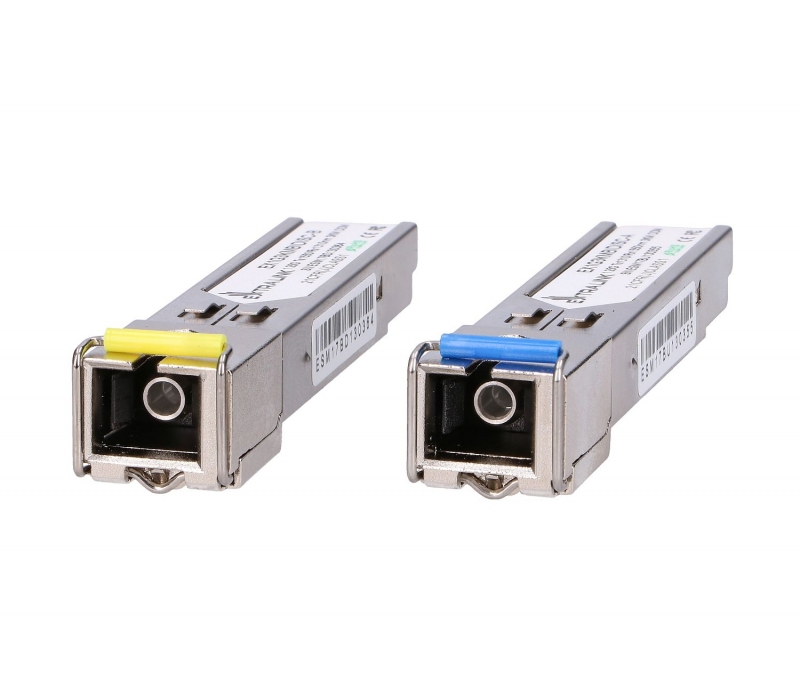 455906 Extralink SFP 1.25G | Moduł SFP WDM | 1,25Gbps, 1310/1550nm, single mode, 3km, SC, DOM, para