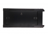 455926 Extralink Szafka wisząca rack 4U 600x600 czarna szklane drzwi