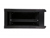 455927 Extralink Szafka wisząca rack 4U 600x600 czarna szklane drzwi