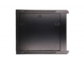 455958 Extralink Szafka wisząca rack 9U 600x600 czarna szklane drzwi 