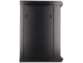 455965 Extralink Szafka wisząca rack 12U 600x450 czarna szklane drzwi 