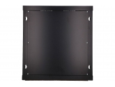 455971 Extralink Szafka wisząca rack 12U 600x600 czarna szklane drzwi 