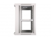455994 Extralink Szafka wisząca rack 12U 600x600 szara szklane drzwi 