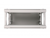 455999 Extralink Szafka wisząca rack 4U 600x450 szara szklane drzwi