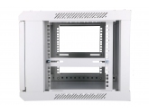 456018 Extralink Szafka wisząca rack 6U 600x450 szara szklane drzwi 