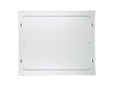456038 Extralink Szafka wisząca rack 9U 600x600 szara szklane drzwi 