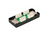 456064 Extralink CAT6 UTP | Puszka połączeniowa | beczka, złączka, czarna