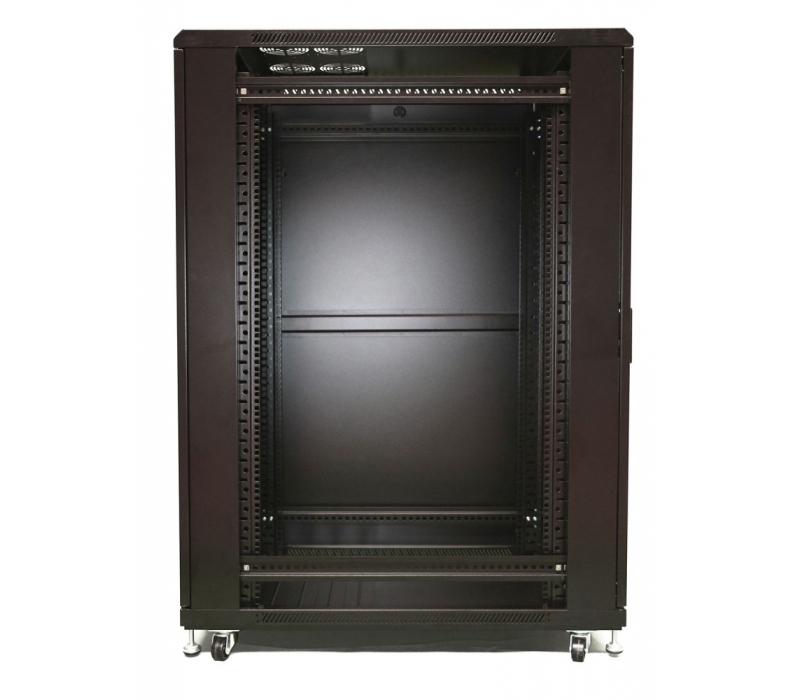 456079 Extralink Szafa rack 27U 600x800mm czarna stojąca
