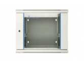 456183 Extralink Szafka wisząca rack 9U 600x600 szara dwusekcyjna 