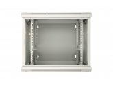 456184 Extralink Szafka wisząca rack 9U 600x600 szara dwusekcyjna 