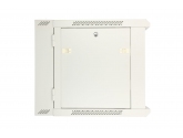 456186 Extralink Szafka wisząca rack 9U 600x600 szara dwusekcyjna 