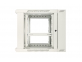 456187 Extralink Szafka wisząca rack 9U 600x600 szara dwusekcyjna 