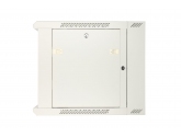 456188 Extralink Szafka wisząca rack 9U 600x600 szara dwusekcyjna 