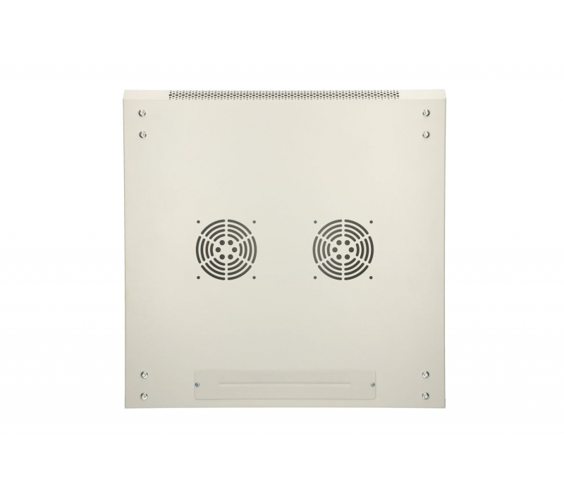 456198 Extralink Szafka wisząca rack 9U 600x600 szara metalowe drzwi 
