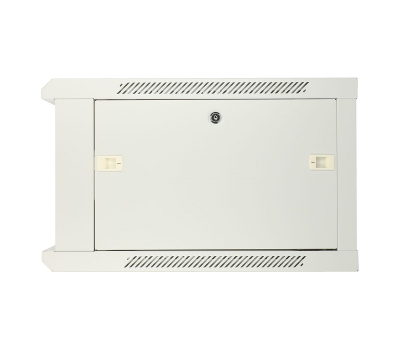 456212 Extralink Szafka wisząca rack 6U 600x450 szara z metalowymi drzwiami 