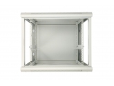 456218 Extralink Szafka wisząca rack 12U 600x600 szara metalowe drzwi 
