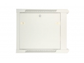 456219 Extralink Szafka wisząca rack 12U 600x600 szara metalowe drzwi 
