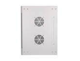456230 Extralink Szafka wisząca rack 12U 600x450 szara metalowe drzwi 