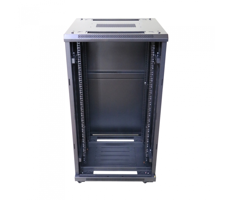 456271 Extralink Szafa rack 22U 600x600mm czarna stojąca 
