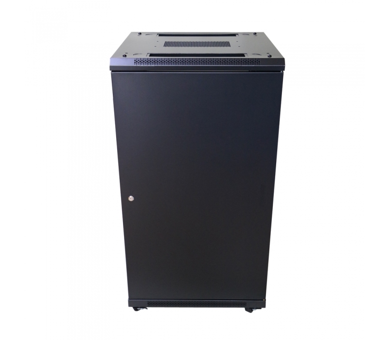 456284 Extralink Szafa rack 22U 600x800mm czarna stojąca 