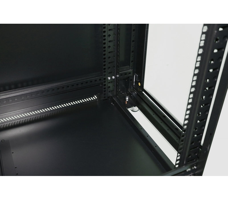 456296 Extralink Szafa rack 27U 800x800mm czarna stojąca 