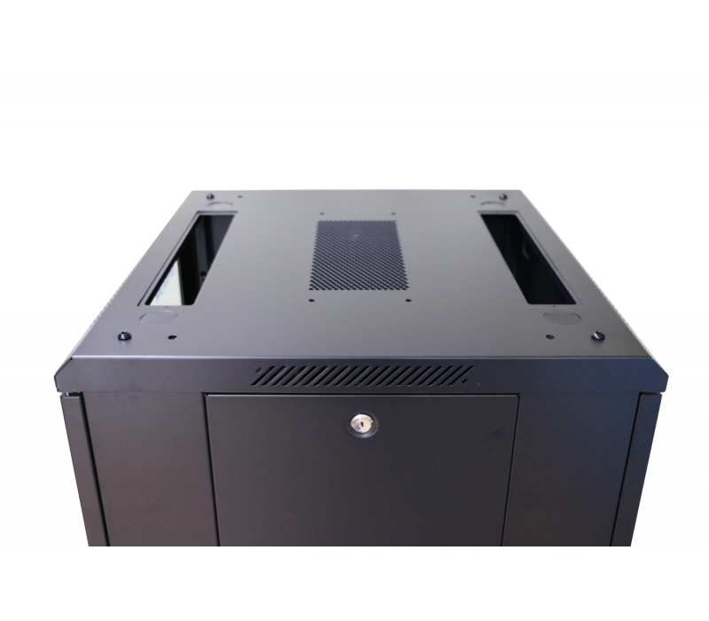 456358 Extralink Szafa rack 27U 600x600 czarna stojąca
