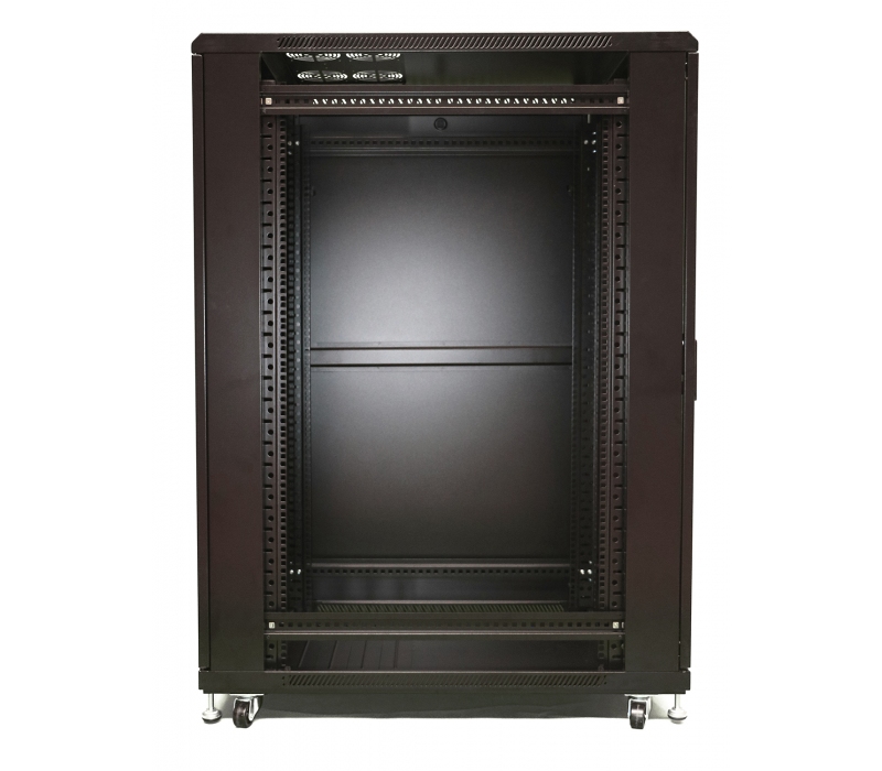 456364 Extralink Szafa rack 32U 600x600mm czarna stojąca 