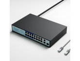 456376 Extralink Przełącznik VIRTUS V3 PoE 16x100Mb/s 150W 