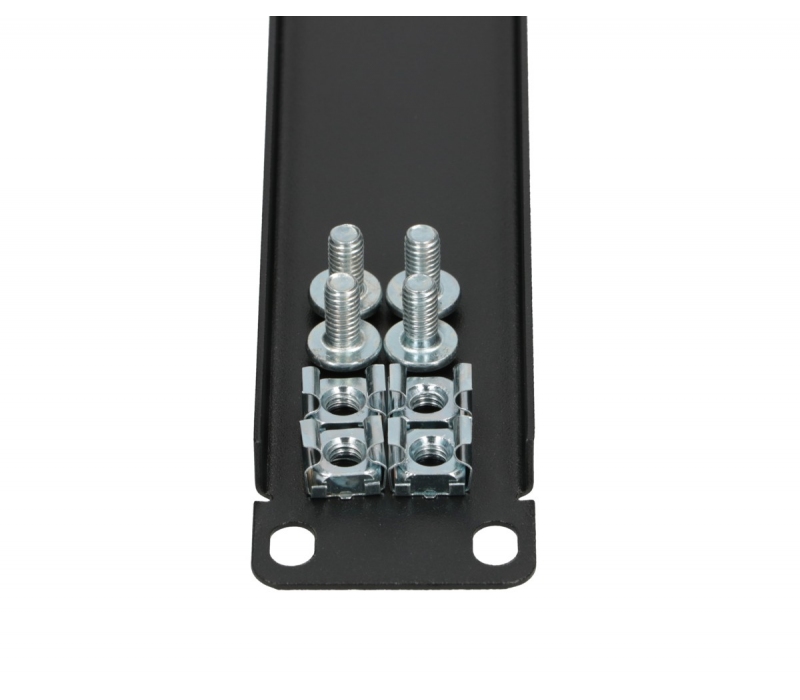 456402 Extralink 1U 19" | Panel frontowy | Czarny
